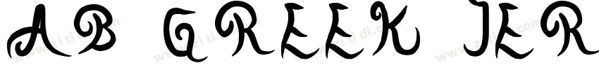 AB GREEK JERSEY字体转换
